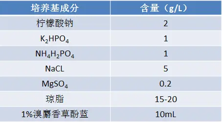 柠檬酸盐斜面培养基配方