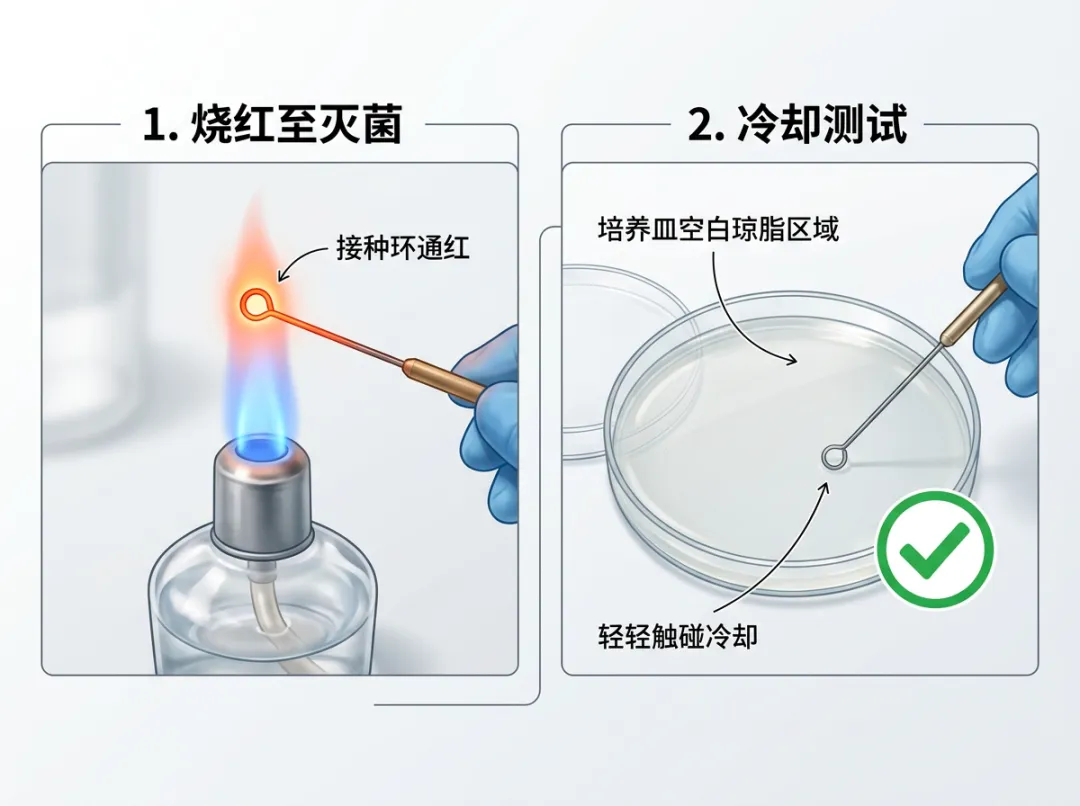 接种环灭菌后冷却测试 接种环灭菌后冷却测试
