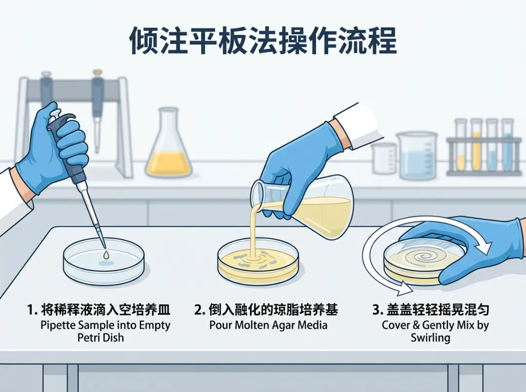 倾注平板法操作流程 倾注平板法操作流程