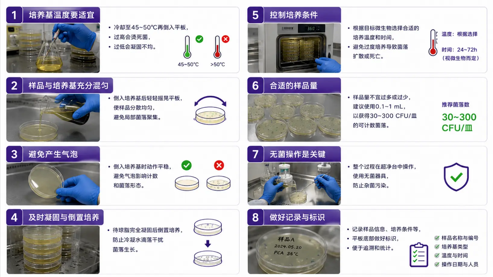 倾注法培养的操作注意事项